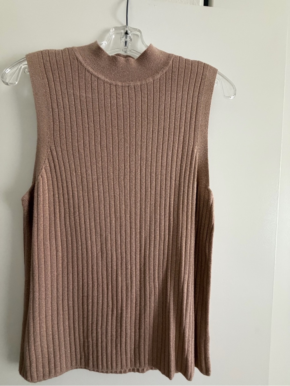 Talbots Ribbed Button-Front Cardigan Sweater Set - Tan - Picture 9 of 9